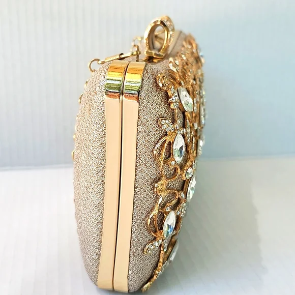 ELEGANT HARD SHELL EVENING BAG - Picture 3 of 10